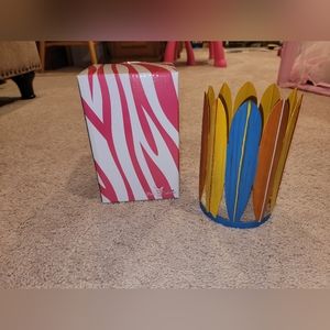 Pink Zebra Warming Shade Accent NEW